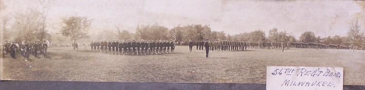 1905 - 56th Regimental Band on parade ground